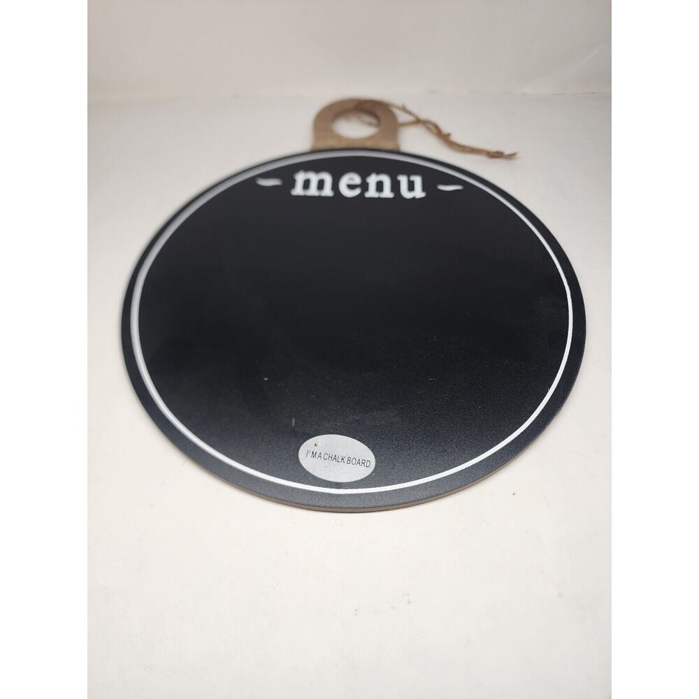 NEW Rustic 11" Round Hanging Menu Chalkboard Old East Main Co.